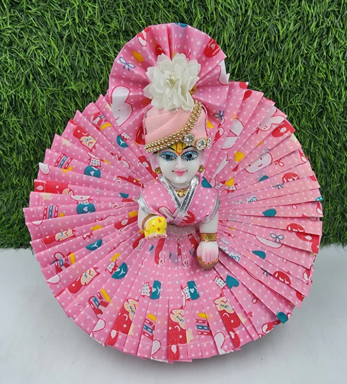 Blue yellow Premium Summer Dress for laddu gopal ji - Image 2
