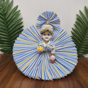 Blue yellow Premium Summer Dress for laddu gopal ji